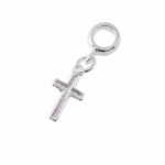 Berloque Crucifixo banhado a prata 950