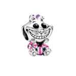 Berloque Baby Gato Cheshire - Gato da Alice Miniatura banhado a prata 950