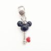 Berloque Chave Mickey Resinado banhado a prata 950