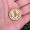 Colar Personalizado Mandala Autismo Nome Cravejado com Zircônias Banhado a ouro 18k