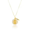 Colar Cachorro com Madreperola Personalizado banhado a Ouro 18k