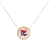 Colar Mandala Love Dogs banhado a ouro 18k