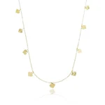 Colar Choker Zircônias e Corações Banhado a ouro 18k