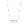 Colar Personalizado Nome Delicado banhado a ouro 18 k