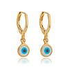 Brinco Argola Olho Grego banhado a ouro 18k