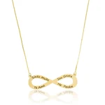 Colar Infinito Hooponopono banhado a ouro 18 k