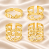 Anel Personalizado até 4 Nomes banhado a ouro 18 k