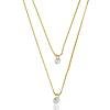 Colar Ponto de Luz Duplo banhado a Ouro 18k
