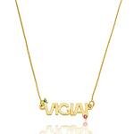Colar Vigiai banhado a ouro 18 k