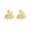Brinco Fixo Elos banhado a ouro 18k