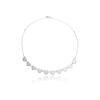 Colar Choker Corações Banhado a prata 950