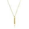 Colar Prosperidade Placa Delicada banhado a Ouro 18k