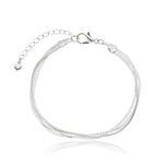 Pulseira Fitas banhada a Prata de lei 950