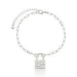 Pulseira Cadeado "Only Love" banhada Prata de lei 950