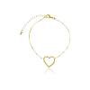 Pulseira Coração Delicado banhada a ouro 18k