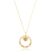 Colar Personalizado Círculo e Coração com Nomes banhado a ouro 18 k