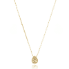Colar Gota de Zircônia banhado a ouro 18K