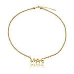 Colar Riviera Mãe cravejado com Zircônias banhado a ouro 18k