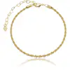 Pulseira Cordão Baiano banhado a ouro 18K
