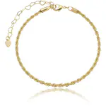 Pulseira Cordão Baiano banhado a ouro 18K