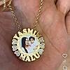 Colar Personalizado Foto Mandala banhada a Ouro 18k
