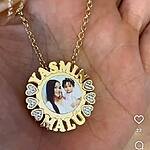 Colar Personalizado Foto Mandala banhada a Ouro 18k