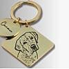 Chaveiro Personalizado Placa com Foto e Nome banhado a ouro 18k
