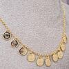 Colar Placas com 10 Mandamentos banhado a ouro 18k