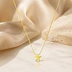 Colar Estrela banhado a ouro 18 K