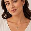 Conjunto Colar e Brinco Autismo banhado a ouro 18K