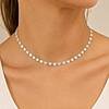 Colar Choker Corações banhado em prata de lei 950