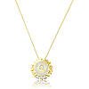 Colar Mandala Personalizado Profissão banhado a ouro 18 k
